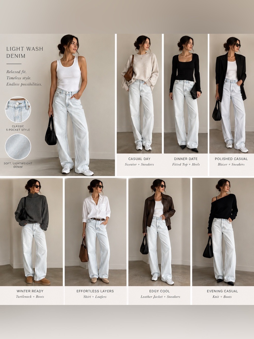 Banana Republic washed denim Relaxed Jeans with Straight Leg